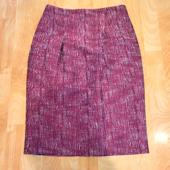 The Limited Sophie Theallet Red Pencil Skirt Size 0 - Picture 1 of 7